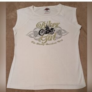Vintage Authentic Harley-Davidson® White Tank